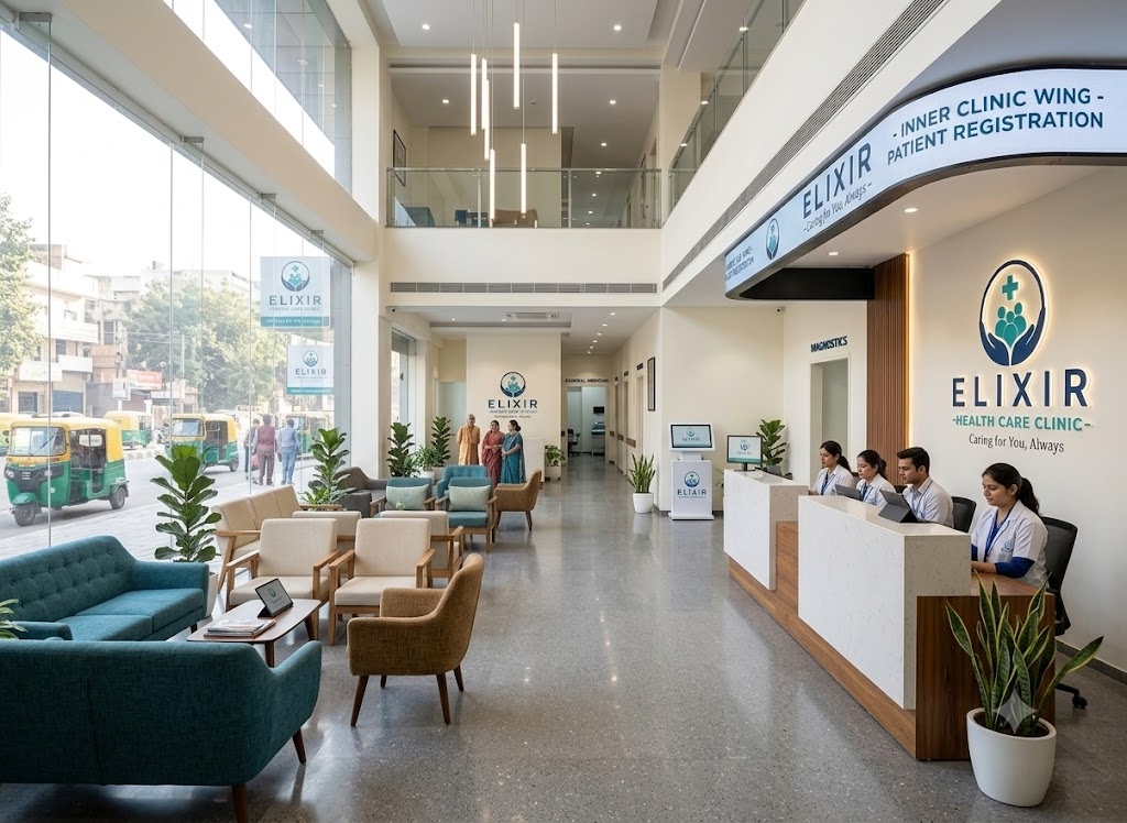 Elixir Clinic Lobby Reception Area